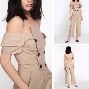 Marissa Webb Rylan Canvas Jumpsuit In Sandshell Women’s Size 2